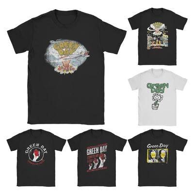 Мужские футболки Green Days Fresh Dookie Saviors Hip Hop Fans Gift 100% Cotton Tops Short Sleeve Round Gate Tee Plus Size T-Shirt