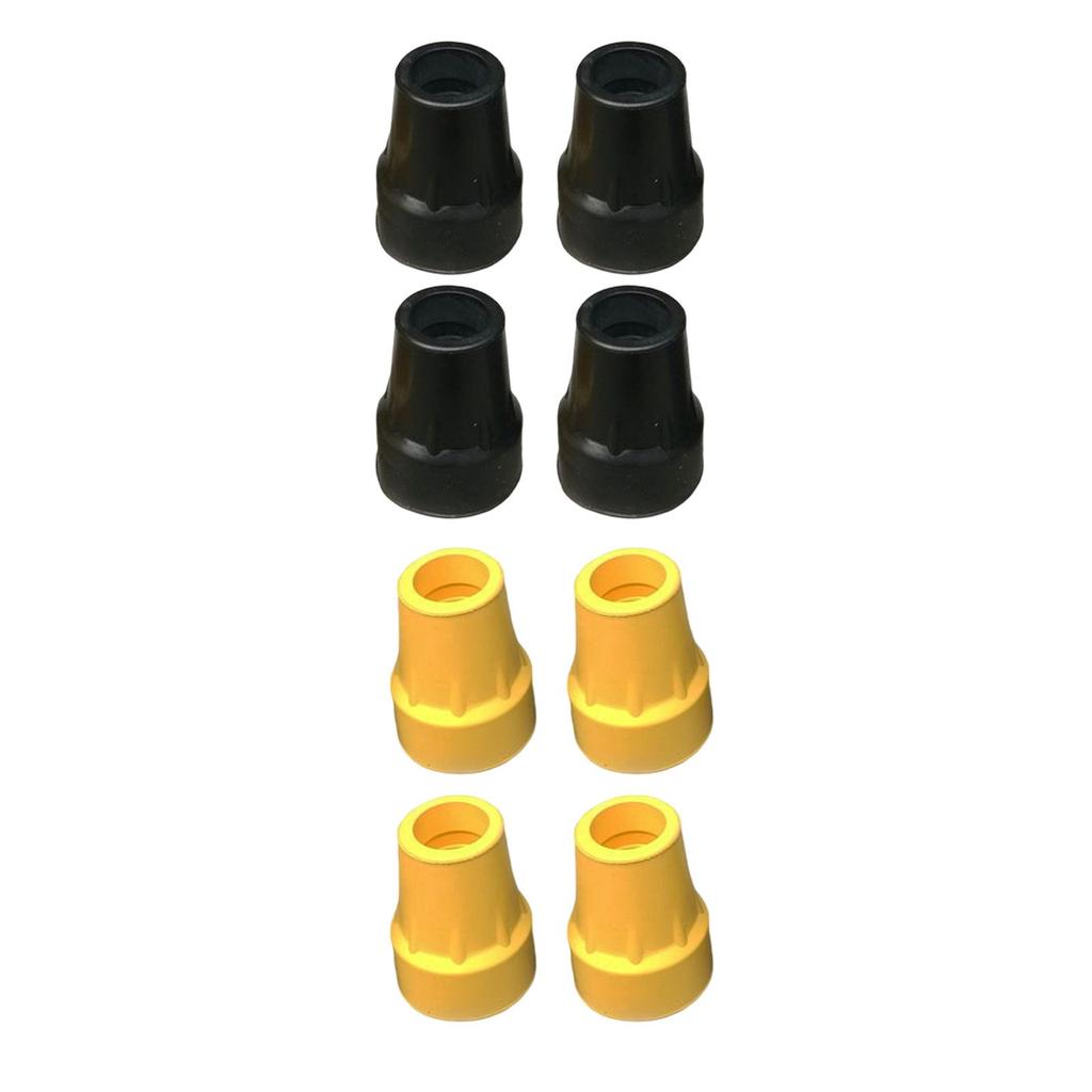 4 Pieces 7/8inch Rubber Cane Tips AntiSlip Base Replacement Professional for Uneven or Loose Ground Wear Resistant Thick