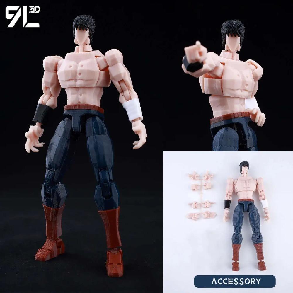 9L3D Printed Lucky Dummy 13 Jujutsu Kaisen Fushiguro Toji Anime Multi-Jointed Shapeshift Toys Action Figures Mannequin Model
