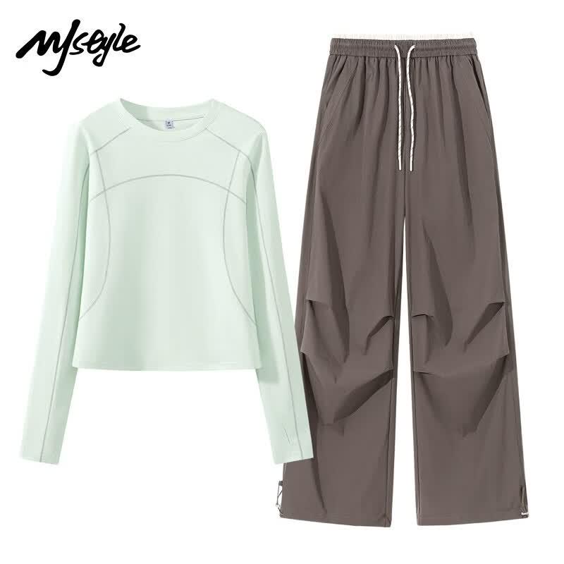 Женский спортивный костюм из 2 предметов MJ STYLE с защитой от солнца и охлаждающим эффектом