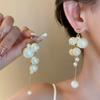 2024 Новые элегантные висячие серьги, женские модные длинные висячие серьги с кристаллами, женские богемные серьги в стиле бохо, свадебные серьги, вечерние украшения