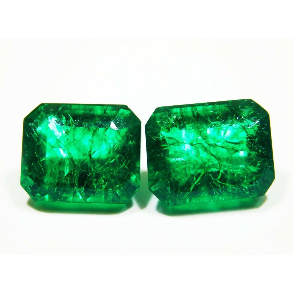 Natural Green Emerald Loose Gemstone 16 ct Emerald Cut for Jewelry Making and Gem Collections
