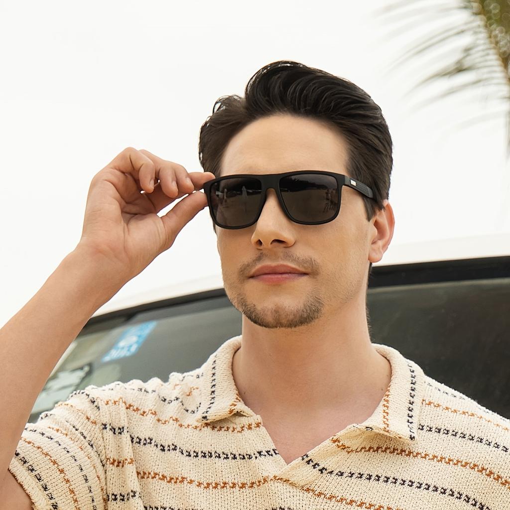 Фантазийные Крутые Классические Квадратные Поляризованные Солнцезащитные Очки Мужские Женские Для Вождения Рыбалки Роскошный Бренд Дизайнерские Очки Очки Водителя UV400