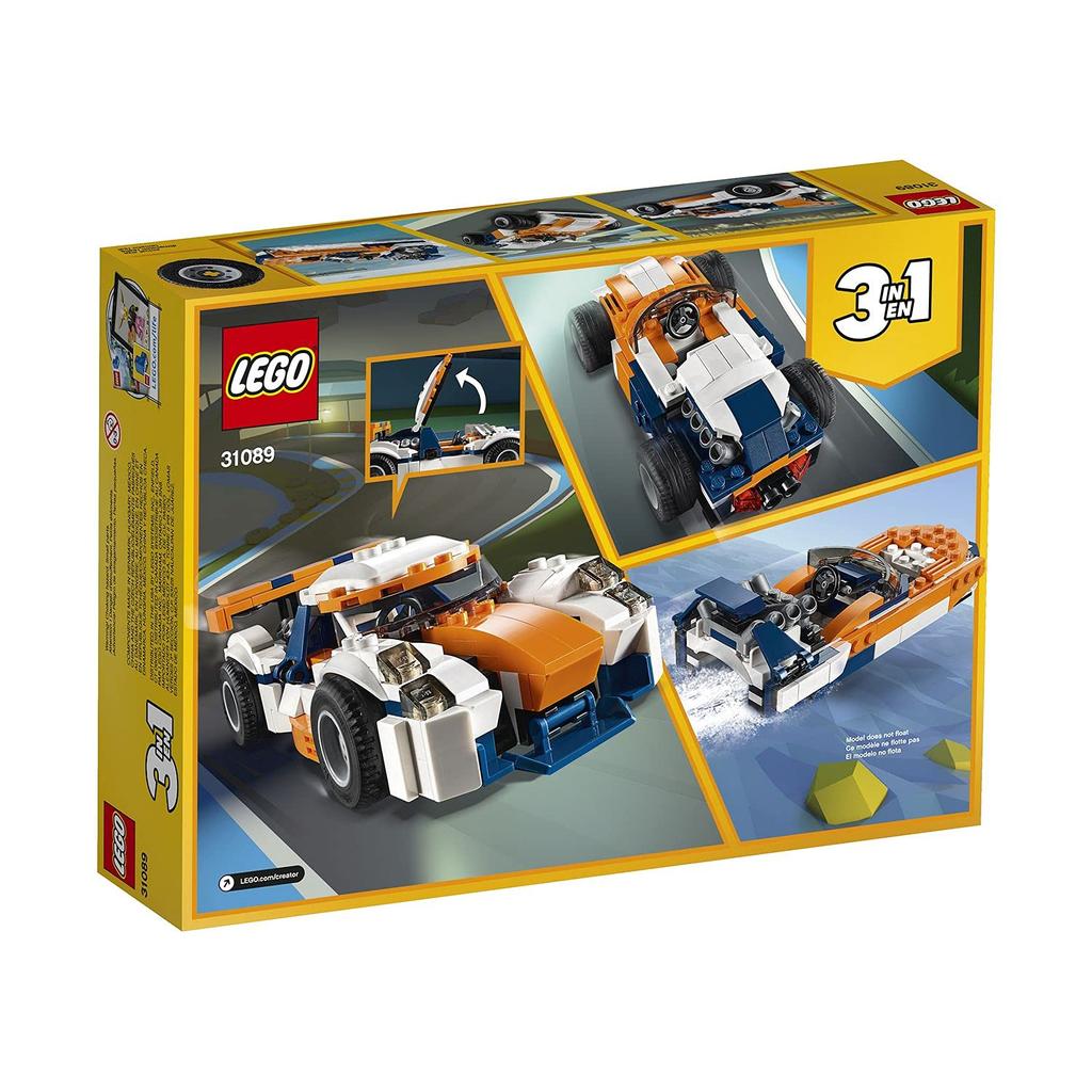 LEGO Creator Sunset Race Car 31089 Educational Toy Block Toy Girls Boys Car