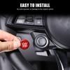 Red Carbon Fiber Engine Start/Stop Button Trim Ring For Alfa Romeo Tonale 22-24