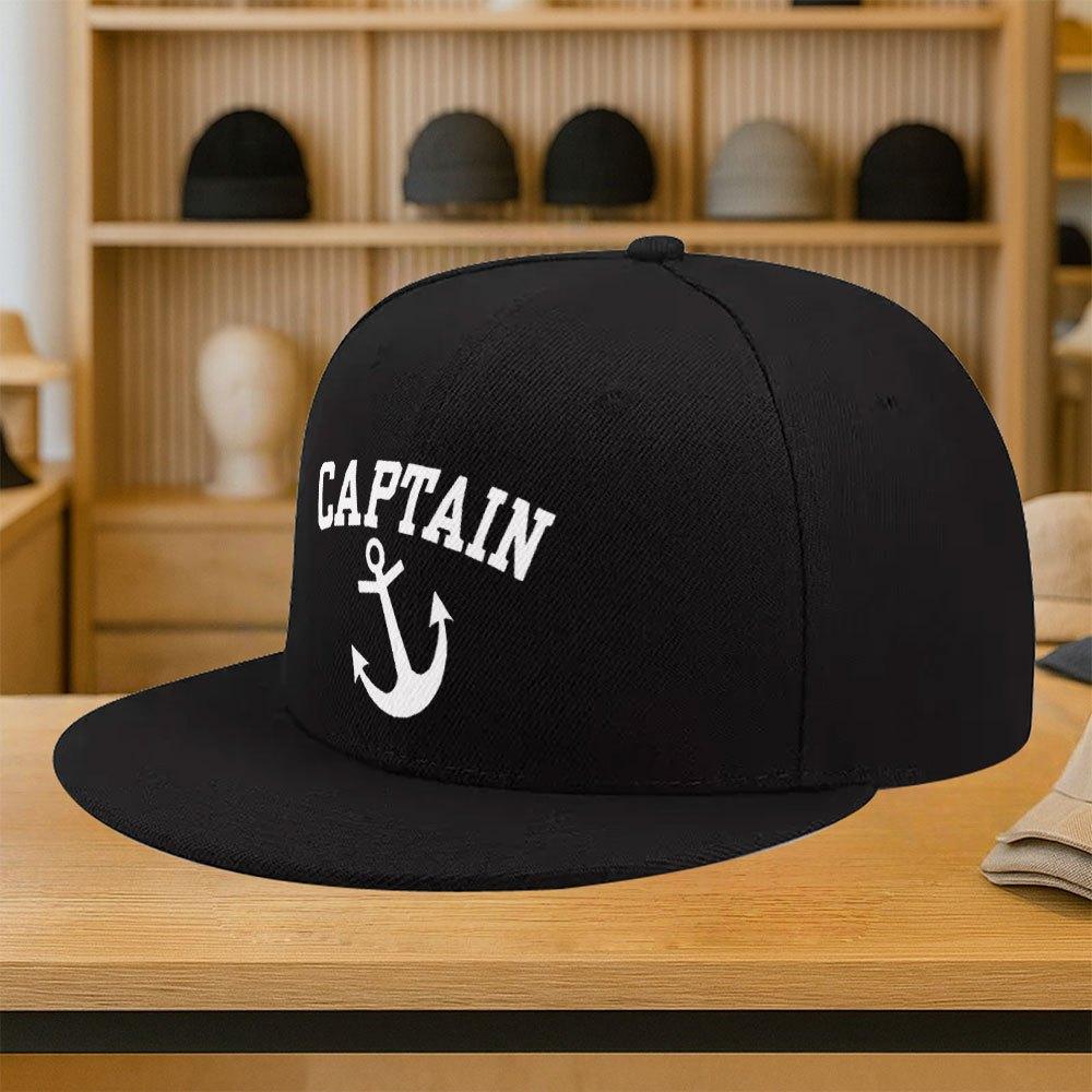 Полиэстеровая бейсболка с принтом "Капитан Якорь", регулируемая кепка-snapback, повседневная уличная одежда для взрослых