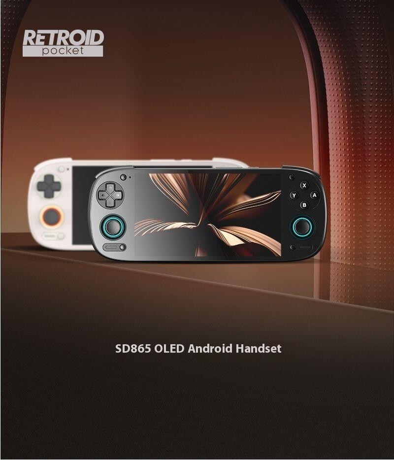 Retroid Pocket 5 портативная игровая консоль 5,5 дюйма SD865 8+128G RP5 OLED HD экран Bluetooth 5.1 Android карманная игровая консоль на заказ