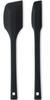 Nagao Tsubamesanjo силиконовая термостойкая резиновая лопатка большой маленький набор из 2 шт. черная формованная кулинарная кондитерская сделана в Японии цельная