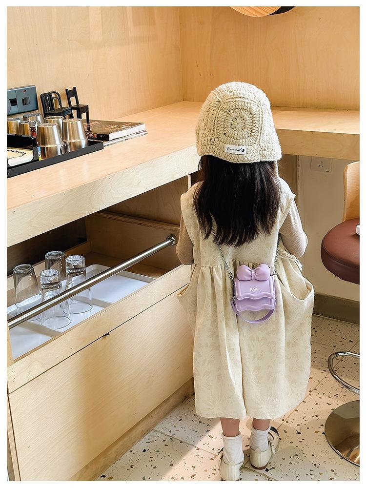 Autumn New Korean Mini Girls Bow Chain Crossbody Shoulder Bag - Parent-Child Women's Bag