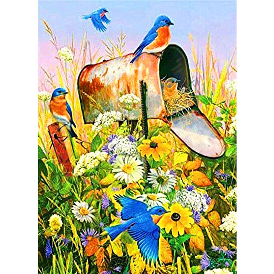5D DIY Diamond Painting Animal Bird Cross Stitch Kit Full Diamond Embroidery Gift Mosaic Art Rhinestone Decoration Picture