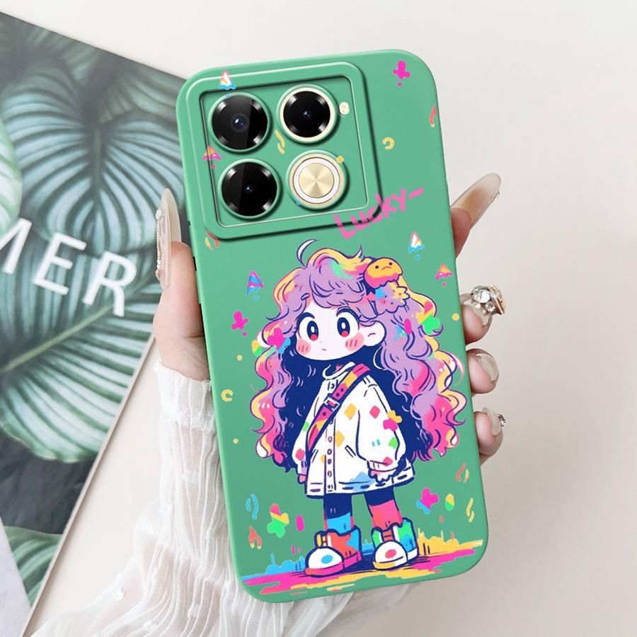 Чехол для Infinix Note 40 Pro Plus Note40 X6853 Чехол Цветок Мягкий Силикон Funda для infinix Note 40Pro X6852 Ударопрочный Capa