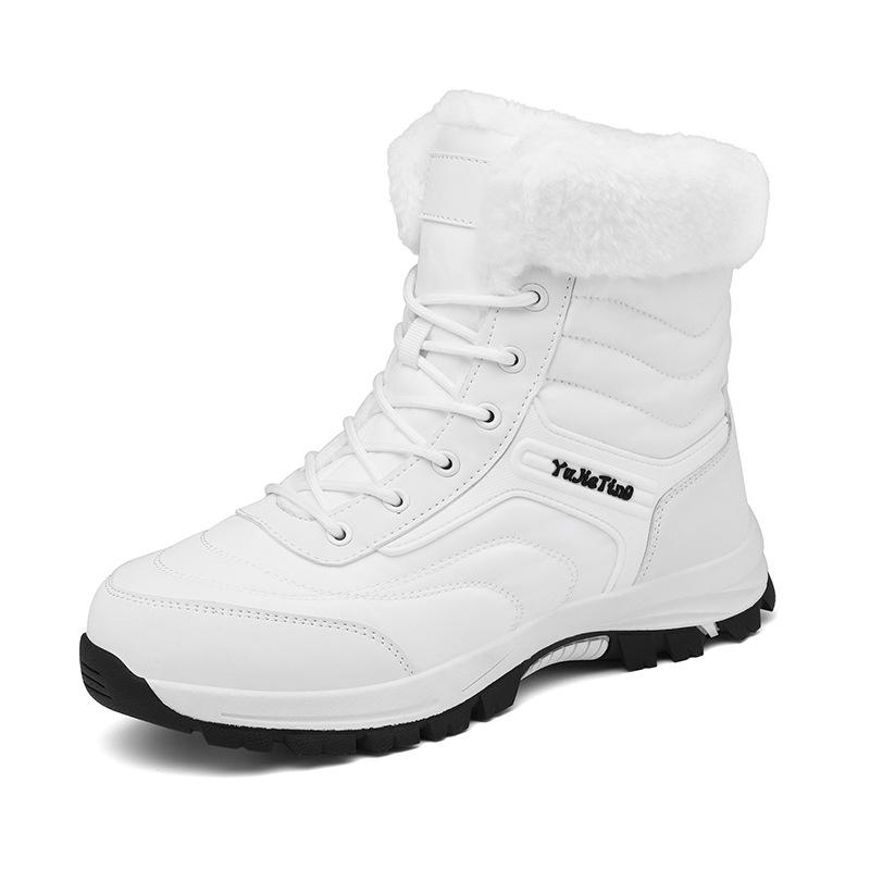 Men's Waterproof Non-Slip Winter High Top Snow Boots - Thickened Velvet Cotton, Large Size