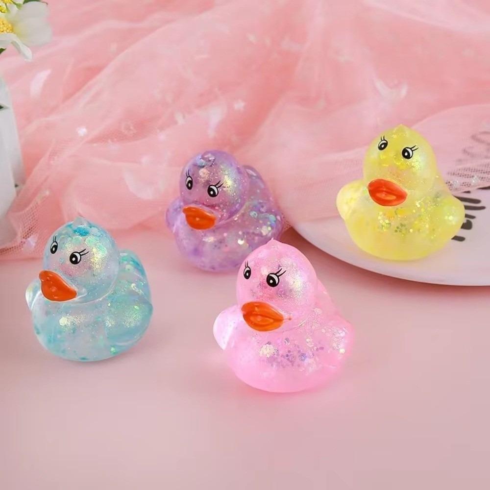 Soft Duck Squeeze Toy Random Color Decompression Toy Kawaii Style Stretch Stress Ball Party Gifts