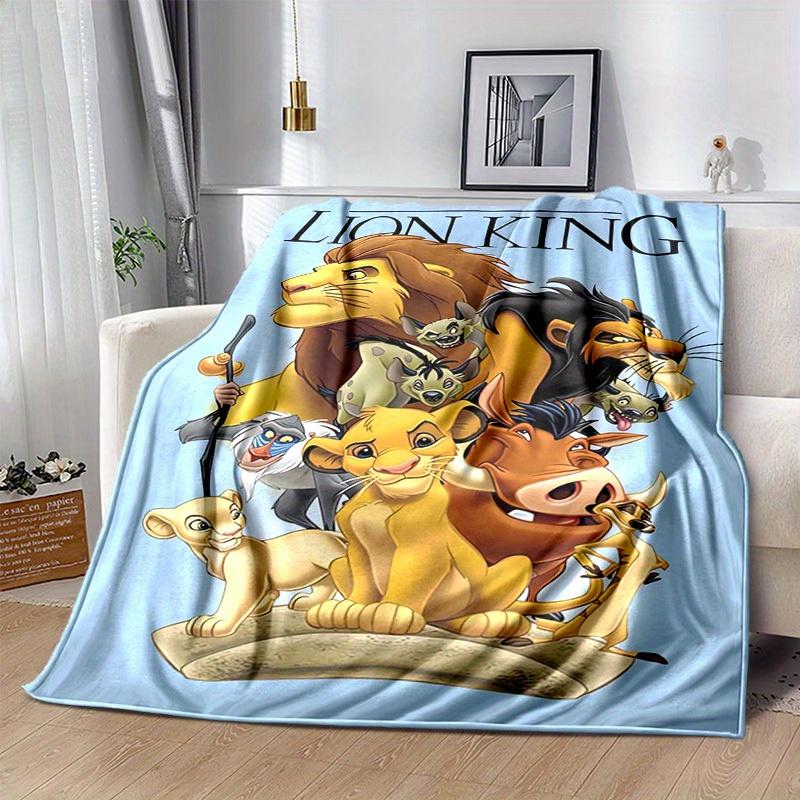 1pc. The Lion King Cartoon Blanket, Soft Microfiber Throw for Home Decor, Gift Idea, Soft Flannel Throw Blanket, Versatile & Cozy for Bedroo