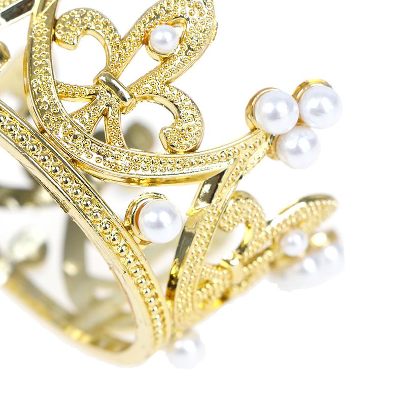 1 шт. Мини-корона для торта, жемчужная тиара, детские украшения для волос