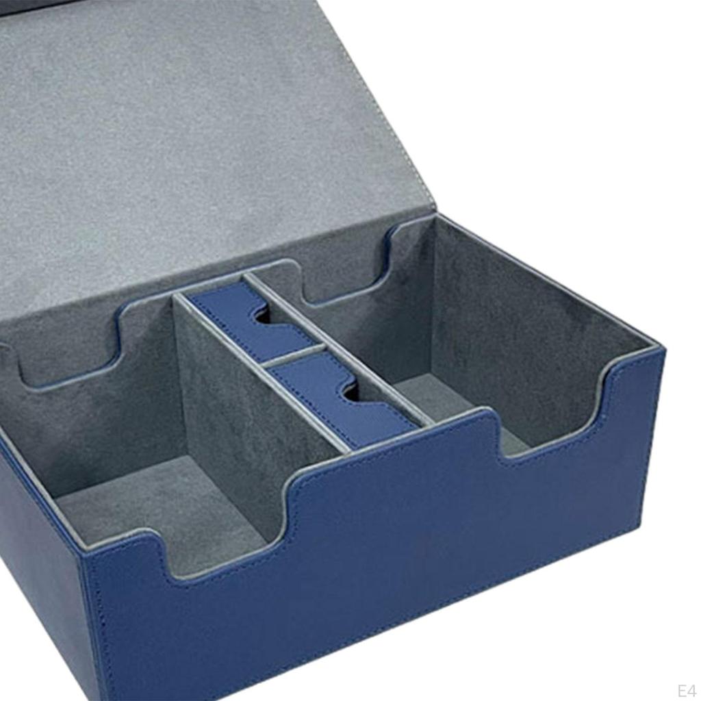 Коробка для колоды карт, прочный коллекционный прочный чехол для спортивных карт из искусственной кожи