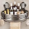 Shower Suction Cup Shelf Wall Mounted Shower Triangle Organizer Bathroom Corner Shelf No Drilling Bathroom Accessories