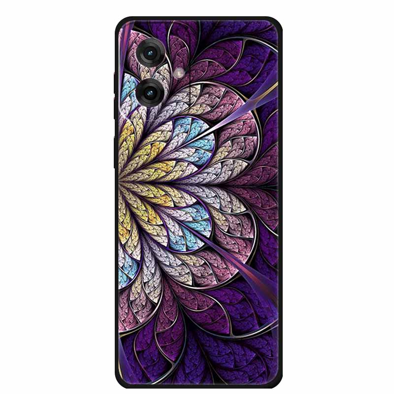 Для Motorola Moto G55 5G Чехол Роскошный ТПУ Мягкий Силикон Задняя Крышка Чехлы для Телефона для MotoG55 Защитный Ударопрочный Цветные Fundas