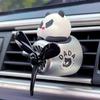 Пилот Панда Автомобильный Освежитель Воздуха Вентилятор Аксессуары Ароматерапия Декорация Аромат Запах Зажим на Вентиляционное Отверстие Парфюмерный Диффузор Распределитель Аромата