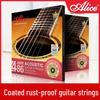 Комплект струн для акустической фолк-гитары Alice, покрытые фосфорной бронзой (6 строк)
