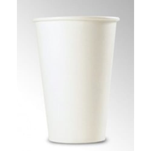 HRS Paper Cups, 12 Oz (Plain White, 360cc), Pack of 50