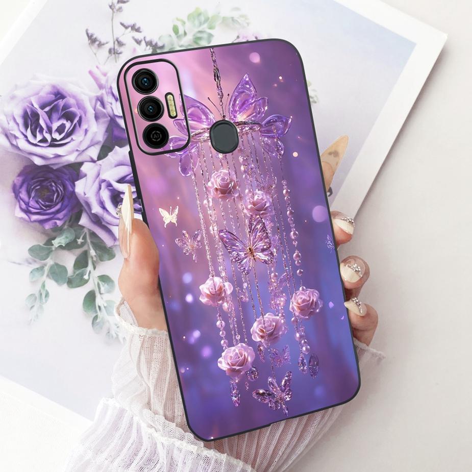 Чехол для Tecno Spark 7 Pro Чехол Spark7 T KF6p Новый Роскошный Расписной Чехол Мягкий Силиконовый Чехол Для Tecno Spark 7P 7T Spark7 Pro Funda Сумки