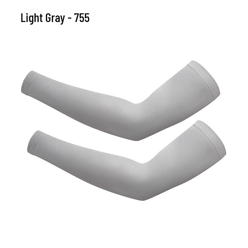 Sun Protection Ice Silk Sleeves: Unisex Summer Driving, Sports, Cycling, and Fishing Sleeves in Solid Colors.