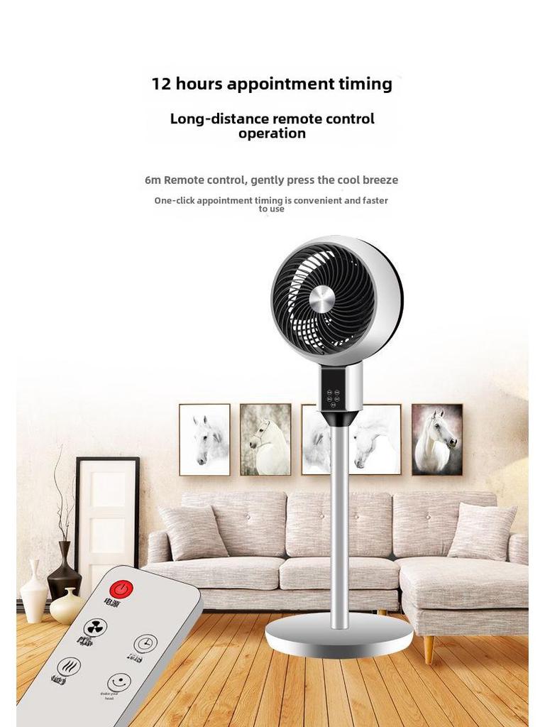 Silent Air Circulation Fan for Home, Dorm, and Floor Use