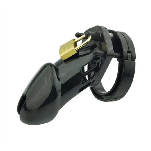 Маленькая/стандартная мужская клетка верности, секс-игрушки, устройство целомудрия, эротическая клетка для члена с кольцом против падения, кольца 5 размеров, латунный замок с замком