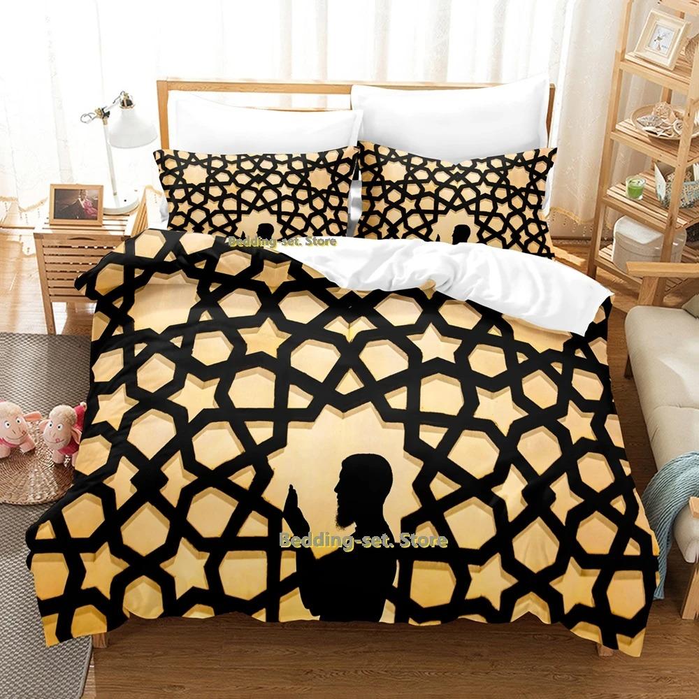 Modern Vibrant Single Twin Full Queen King Ramadan Size Bed Adult Kid Bedroom Duvetcover Sets 3D Print Anime Quilt