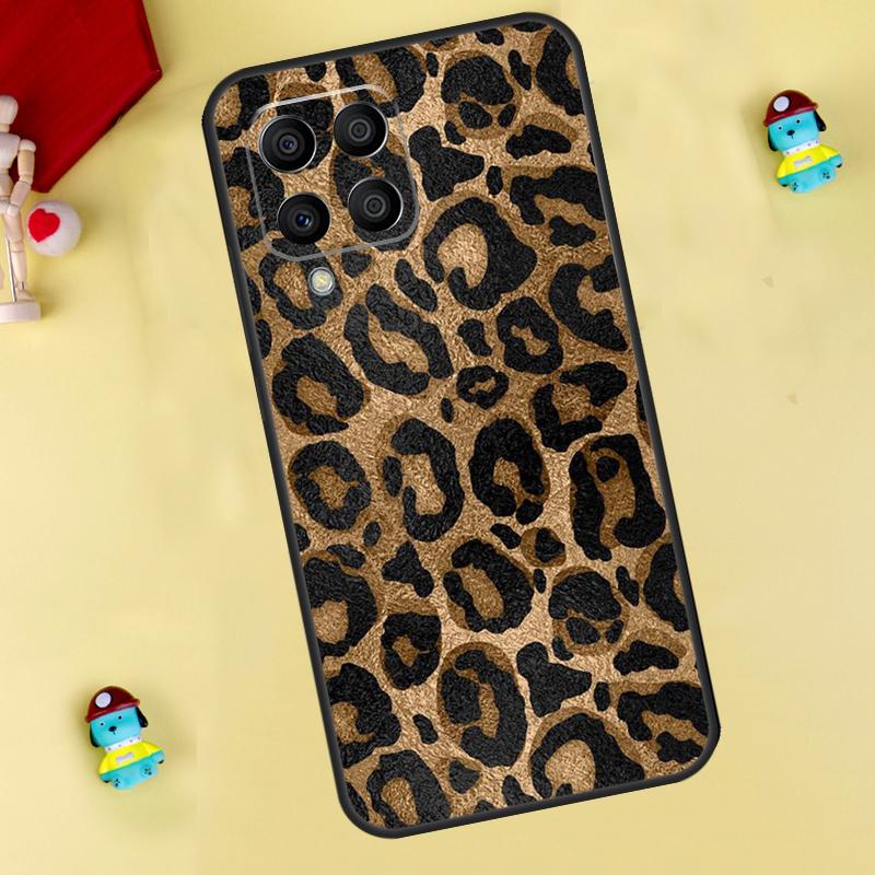 Чехол с леопардовым принтом для Samsung Galaxy M31 M21 M35 M12 M13 M14 M15 M06 M16 M36 M56 M53 M32 M52 M55 M34 M54