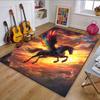 "Rainbow Winged Unicorn In Sunset" Patterned Carpet, Non Slip Mat Suitable for Living Room and Bedroom Sofas