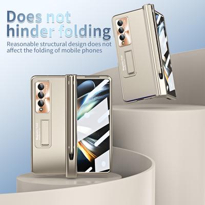 Противоударный экран, стеклянная пленка, складной чехол для Samsung Galaxy Z Fold4 5g Fold 4 Fold3 Fold 3 Zfold4 подставка S со слотом для ручки Funda