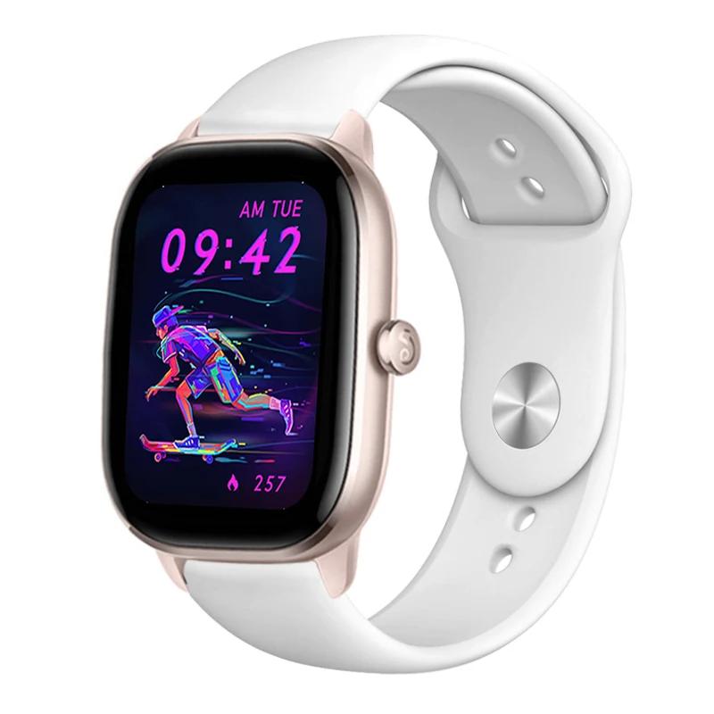 20 мм 22 мм ремешок для часов Amazfit gts 4/3/2/gtr4 mini/Gtr/2e/Pro 47 мм спортивный силиконовый браслет браслет Amazfit Bip/U/3/Pro ремешок