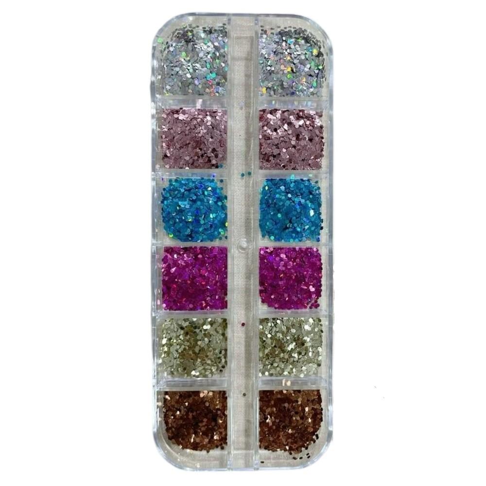 Polka Dot Glitter Nail Accessories Colorful Sequins Nail Decorations Nail Salon