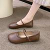 Fashion Summer Round Toe Ladies Footwear Mary Jane Women's Flat Shoes 2025 Low Price Comfortable Fashion Elegant Dress Shoe Wholesale