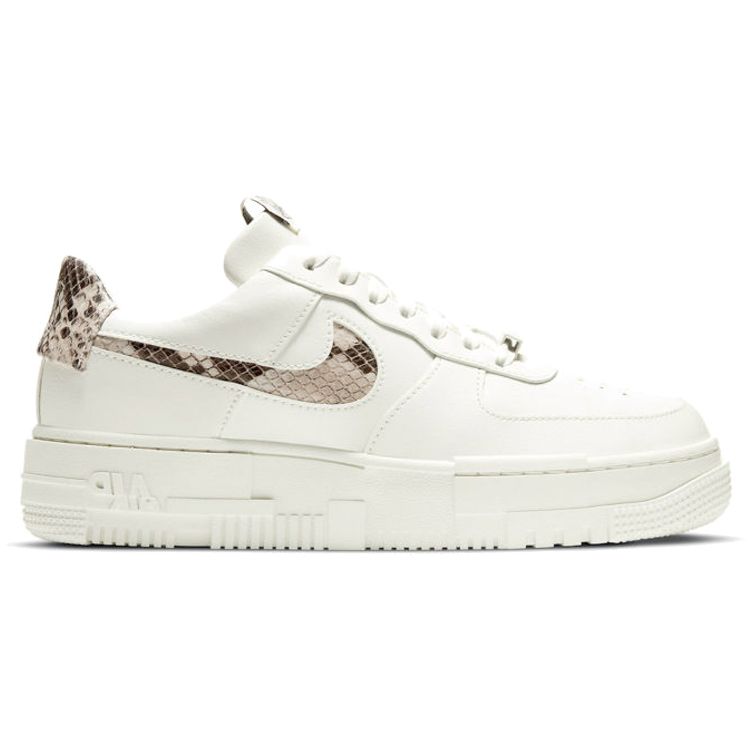 Nike Женские кроссовки Air Force 1 Pixel SE Sail Snake кремового цвета пустыни и серого цвета CV8481-101