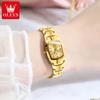 OLEVS Tungsten Steel Strap Watch For Women Fashion Quartz Waterproof Women Wristwatch