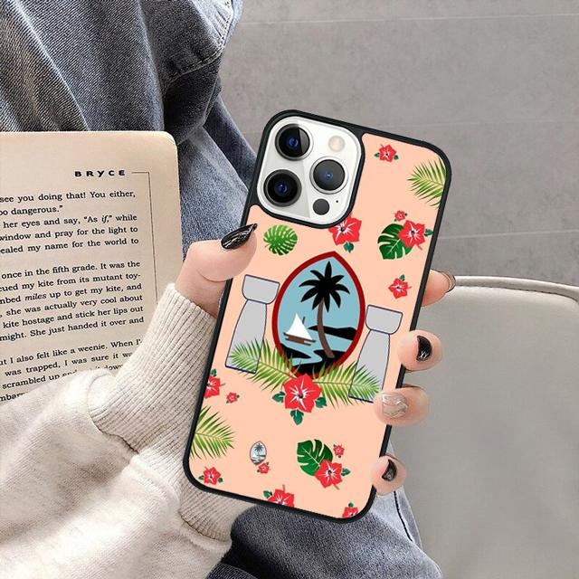 Чехол для телефона с флагом Гуама для iPhone 16 15 SE2020 13 14 11 12 Mini Pro Max 6 7 8 Plus coque fundas Оболочка