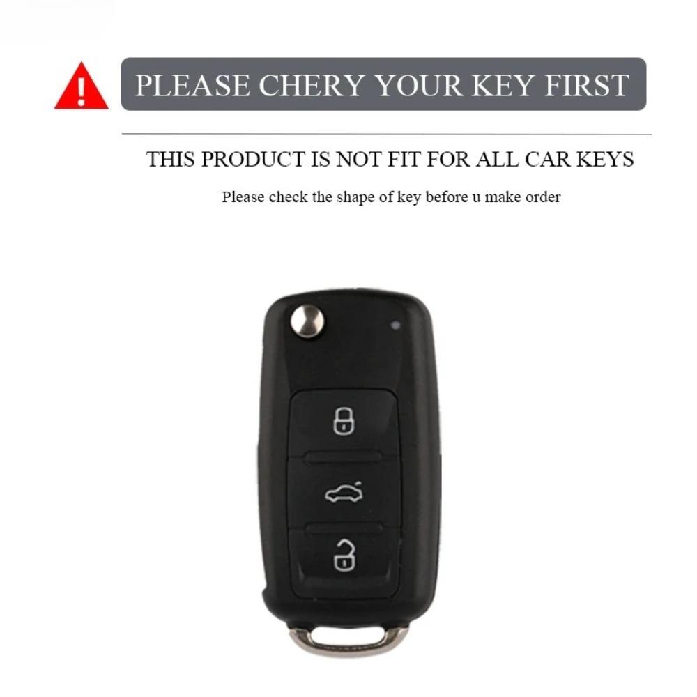 Кожаный чехол для автомобильного ключа из ТПУ, защитная сумка для автомобильного ключа с полным покрытием для VW Volkswagen Polo Tiguan Passat Golf Jetta Lavida Skoda Octavia