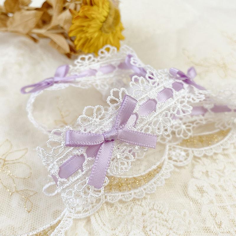 1 ярд Кружевная тесьма с бантом Вышивка Декоративное кружево Тканая лента DIY Поделки Кружево для юбки Аксессуары Отделка Аксессуары 2,8 см шириной