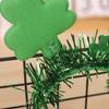 St. Patrick's Day Headband Glitter Shamrock Top Hat Hair Hoop Festive Clover Hairband for Women Girls Boys Parties Events Dress Up