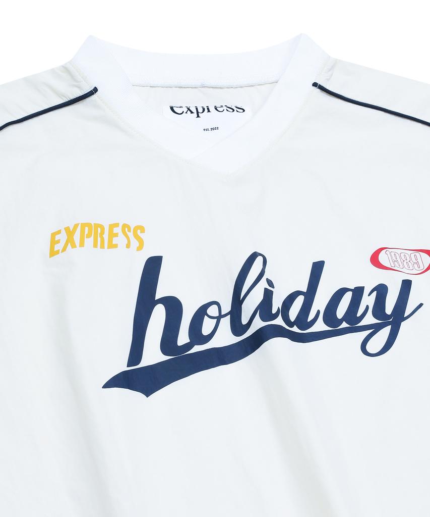 EXPRESSHOLIDAY Настоящая нейлоновая полуфутболка_Белая (Тип Б)