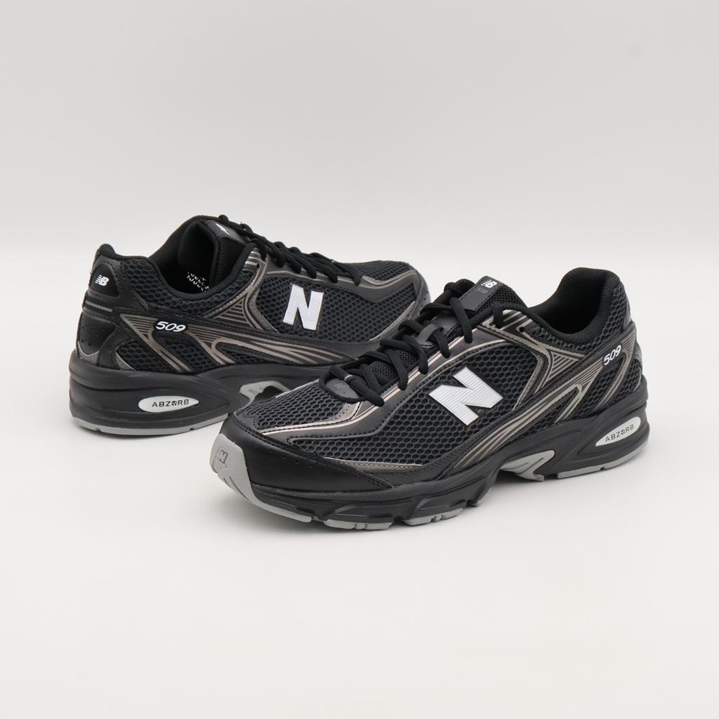 U509BS New Balance 509 Черный Серебристый Металлик (Мужской)