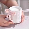 Изысканная керамическая кружка с бантом INS керамическая кофейная чашка креативная перламутровая кружка для воды Кухня