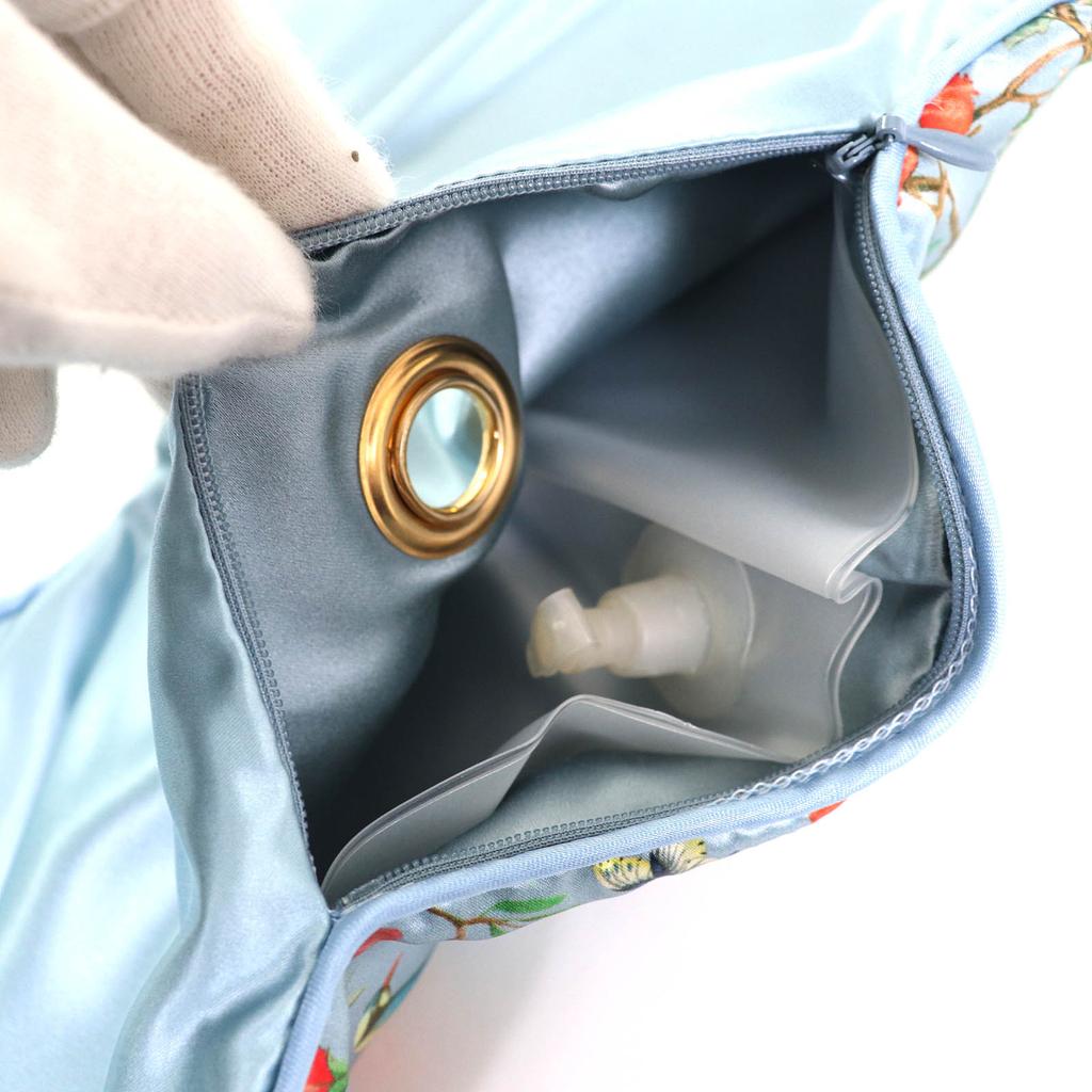 Pristine GUCCI Other Botanical Travel Set: Eye Mask, Air Pillow, and Slippers 3-Piece L Used