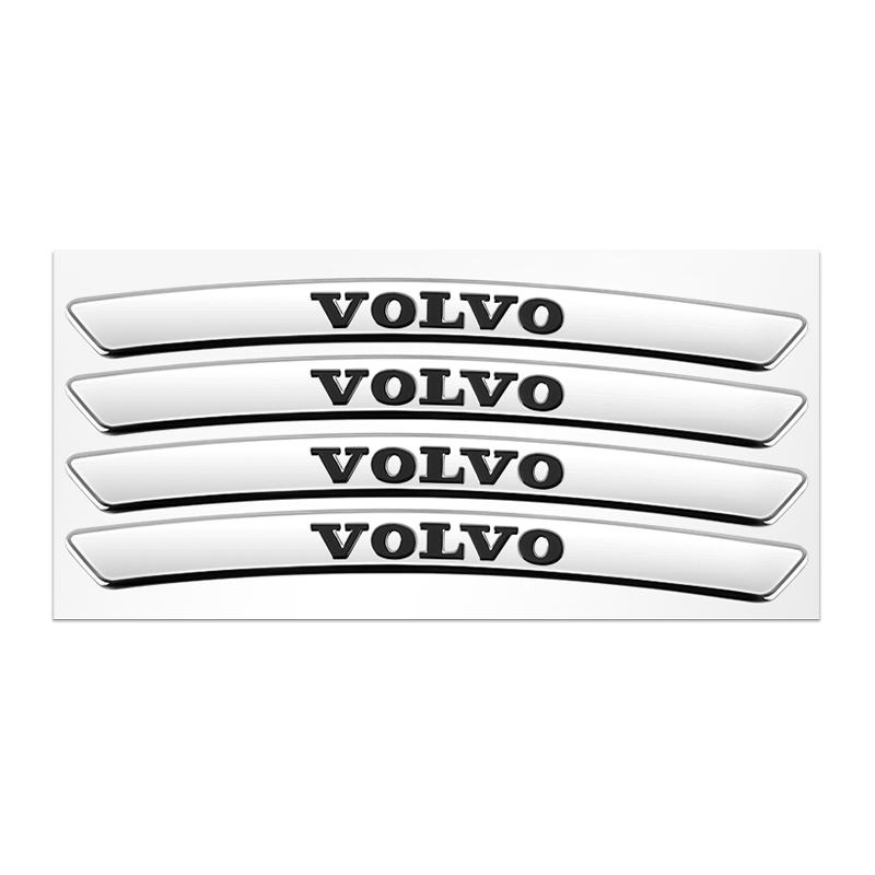 4 шт. Наклейка на обод колеса автомобиля, эмблема, значок для Volvo Rdesign XC60 XC40 V60 V40 EX30 XC90 S60 C30 V50 S90, автомобильные аксессуары