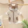 Angel Little Bear Winter Fleece Romper - Newborn Unisex Full Month Crawling Suit