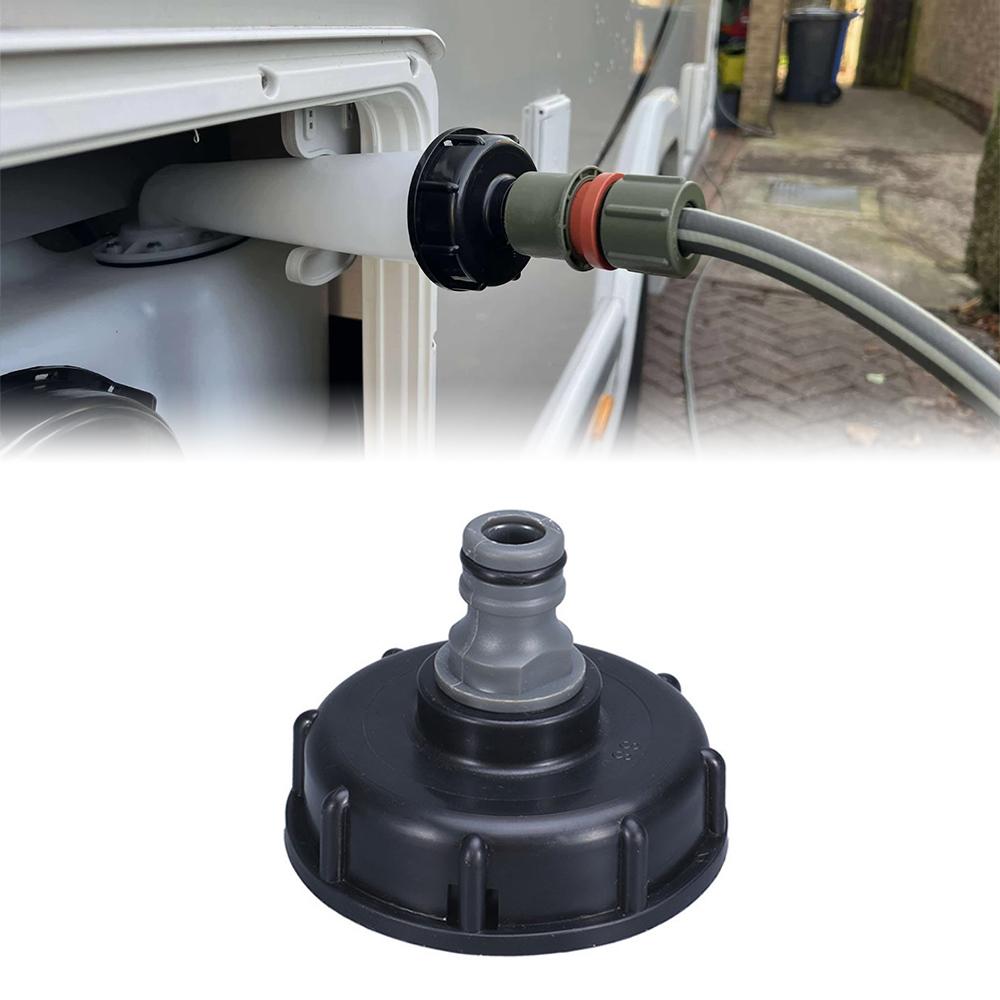 1set Caravan Water Filler Cap with Connector,Water Tank Faucet,Container Pipe Connector,For Chausson Motorhomes Accessories