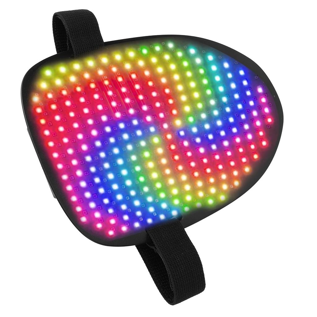 Подсветка для лица 25 статических и 25 движущихся изображений Перезаряжаемый светодиодный трансформирующийся чехол для лица